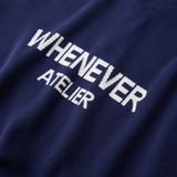 “WHENEVER” NY KNIT POLO SHIRT / NAVY