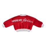 “WHENEVER ATELIER” KNIT WOOL SWEATER / RED