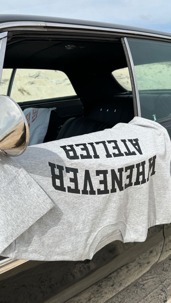 “WHENEVER"  BASIC T-SHIRT / GREY