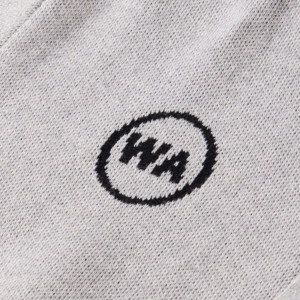 “WHENEVER” NY KNIT POLO SHIRT / GREY