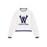 “WHENEVER” KNIT SWEATER / WHITE