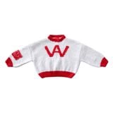 “WHENEVER ATELIER” KNIT WOOL SWEATER / WHITE