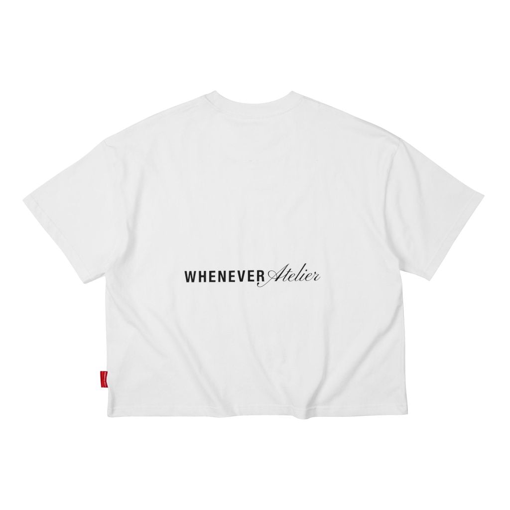 "WHENEVER" SS25 BLANK T-SHIRT / WHITE