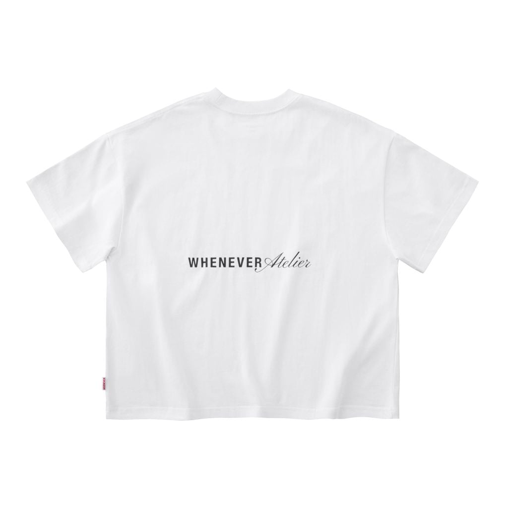 “WHENEVER"  BASIC T-SHIRT / WHITE BLACK