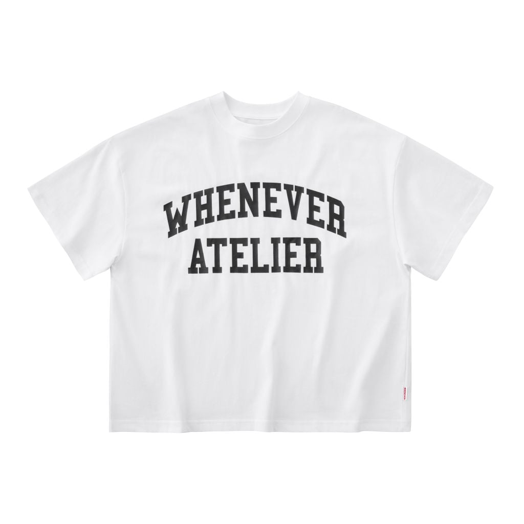 “WHENEVER"  BASIC T-SHIRT / WHITE BLACK