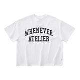 “WHENEVER"  BASIC T-SHIRT / WHITE BLACK