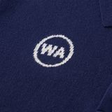 “WHENEVER” NY KNIT POLO SHIRT / NAVY