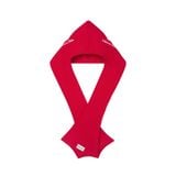 "WHENEVER" PATCHWORK HOODED SCARF / RED