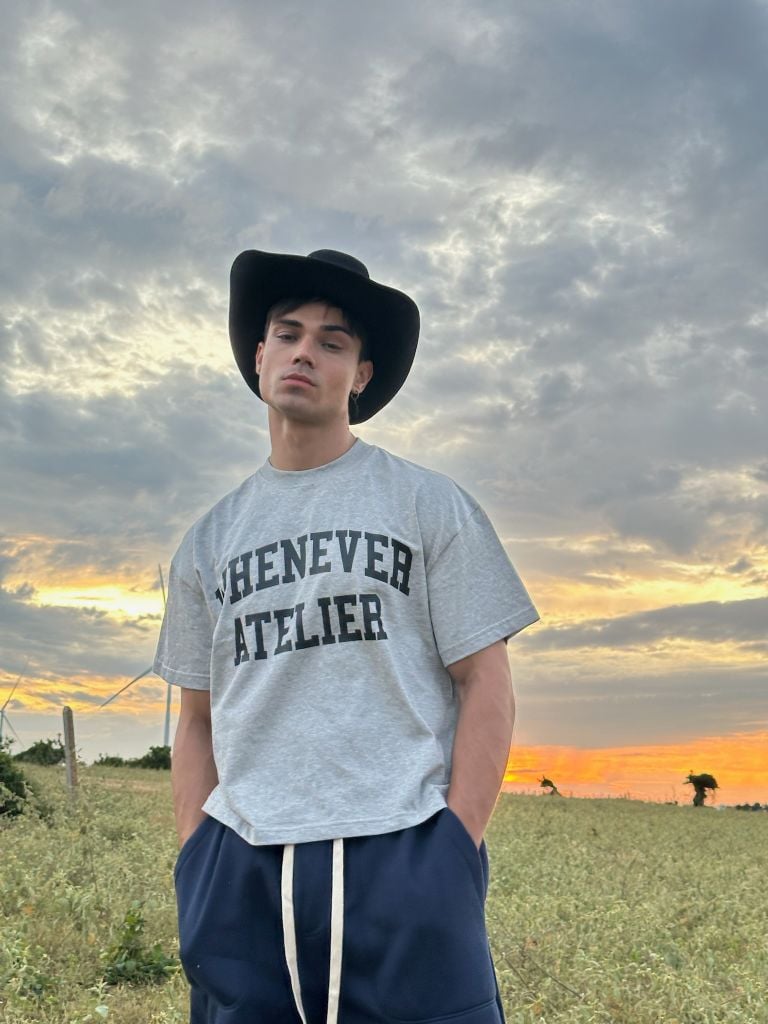 “WHENEVER"  BASIC T-SHIRT / GREY