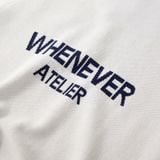 “WHENEVER” NY KNIT POLO SHIRT / WHITE