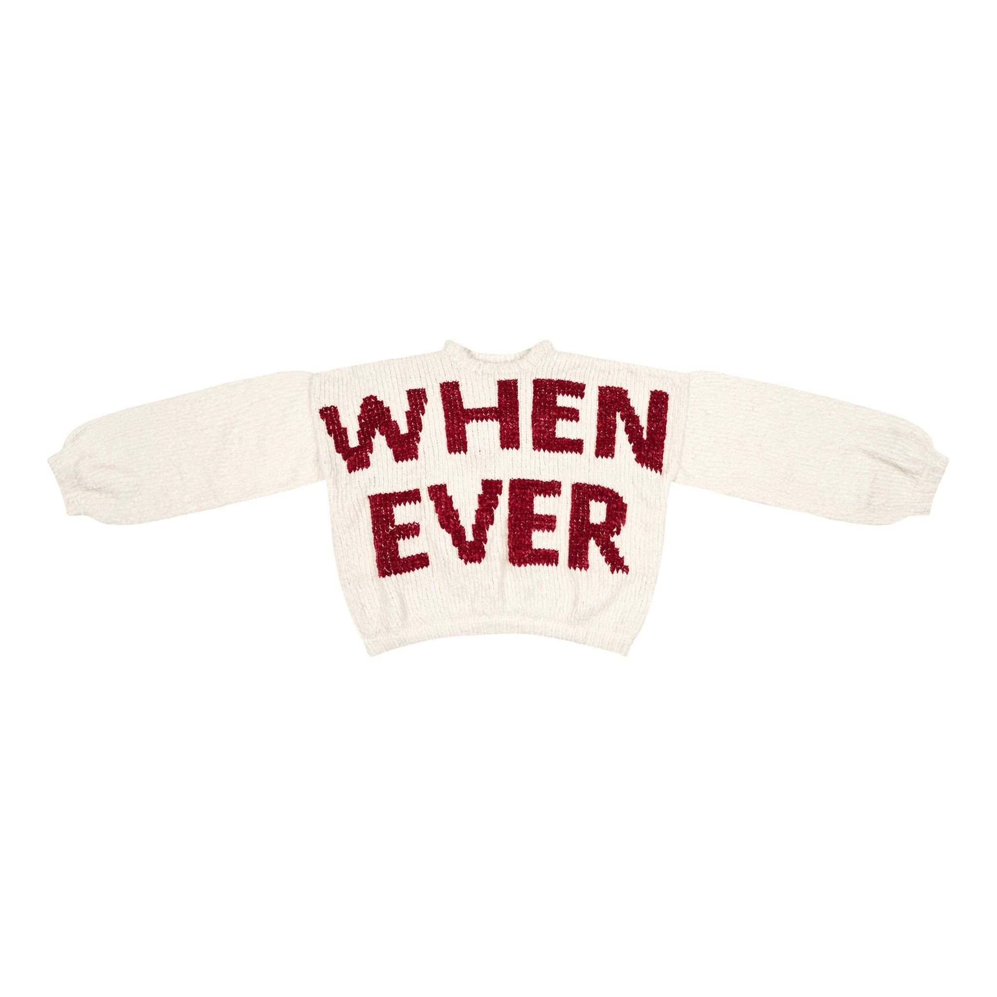 “WHENEVER”  HANDMADE KNIT SWEATER