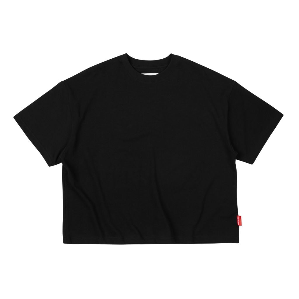 "WHENEVER" SS25 BLANK T-SHIRT / BLACK