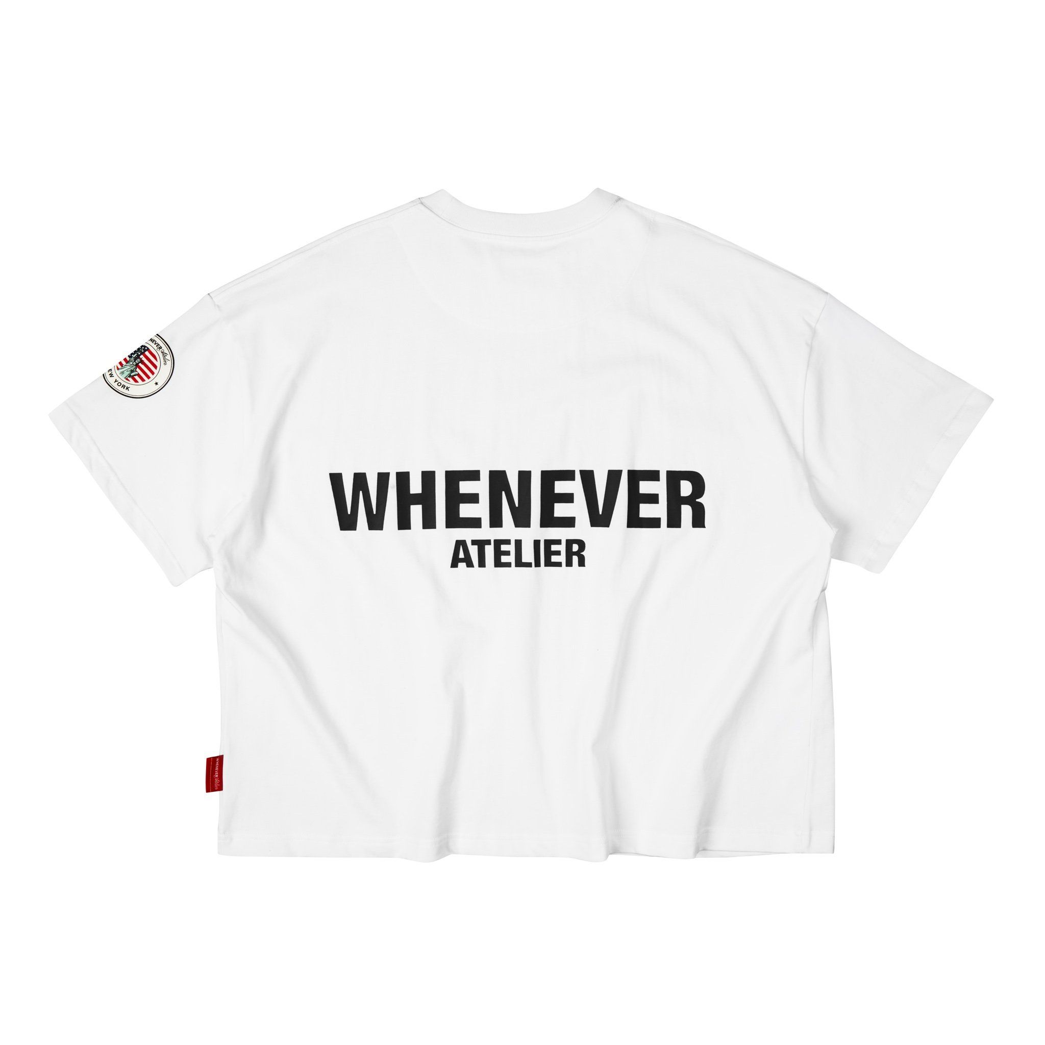 “WHENEVER” W BASIC T-SHIRT / WHITE