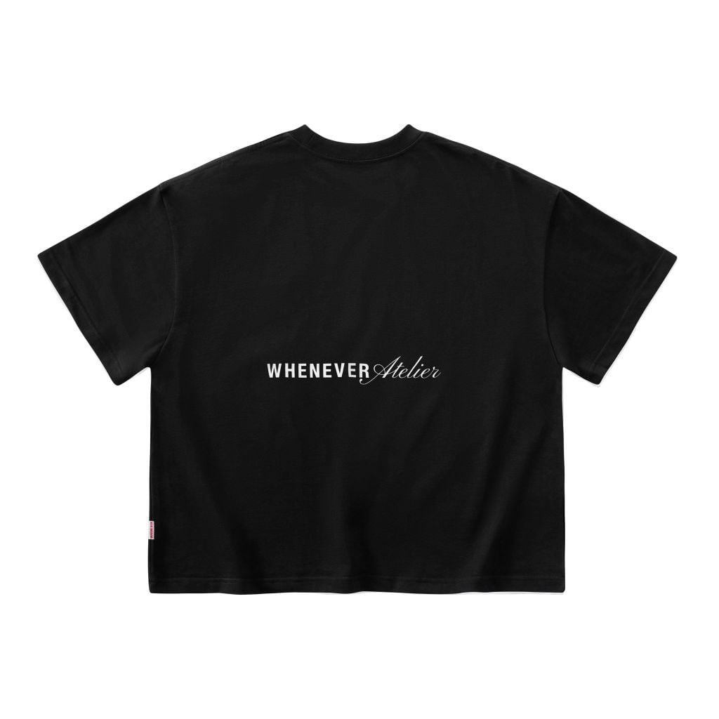 “WHENEVER"  BASIC T-SHIRT / BLACK