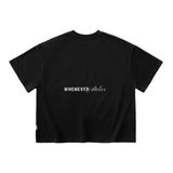 “WHENEVER"  BASIC T-SHIRT / BLACK