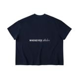 “WHENEVER"  CLUB T-SHIRT / NAVY