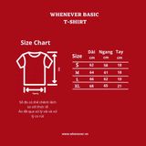 “WHENEVER"  BASIC T-SHIRT / BLACK