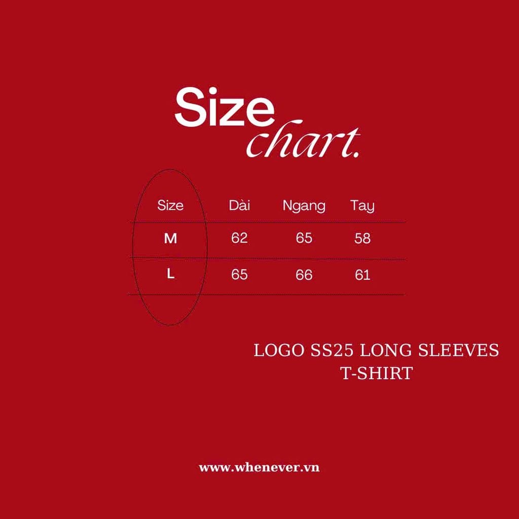 “WHENEVER” LOGO-EMBROIDERED COTTON LONG SLEEVES T-SHIRT / RED