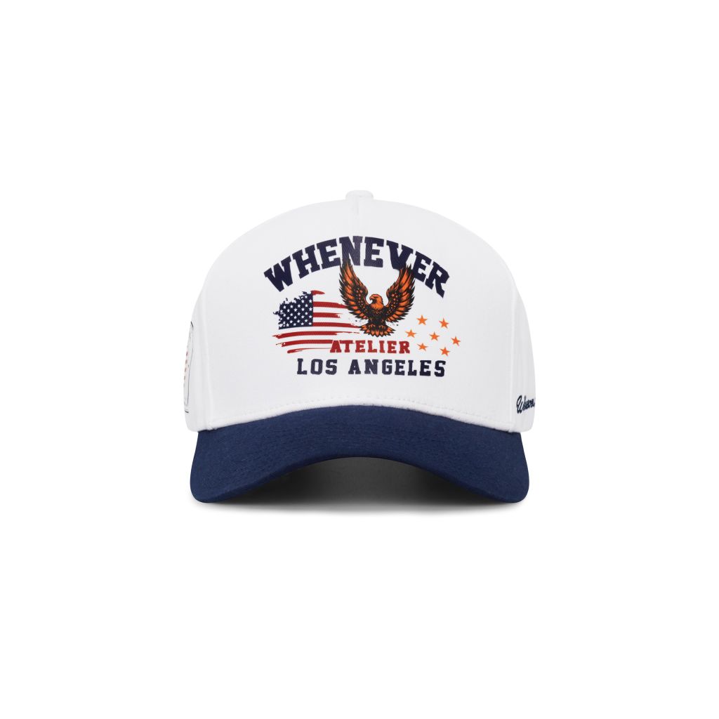 “WHENEVER” LA TRUCKER HAT / WHITE NAVY