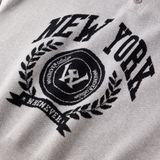 “WHENEVER” NY KNIT POLO SHIRT / GREY