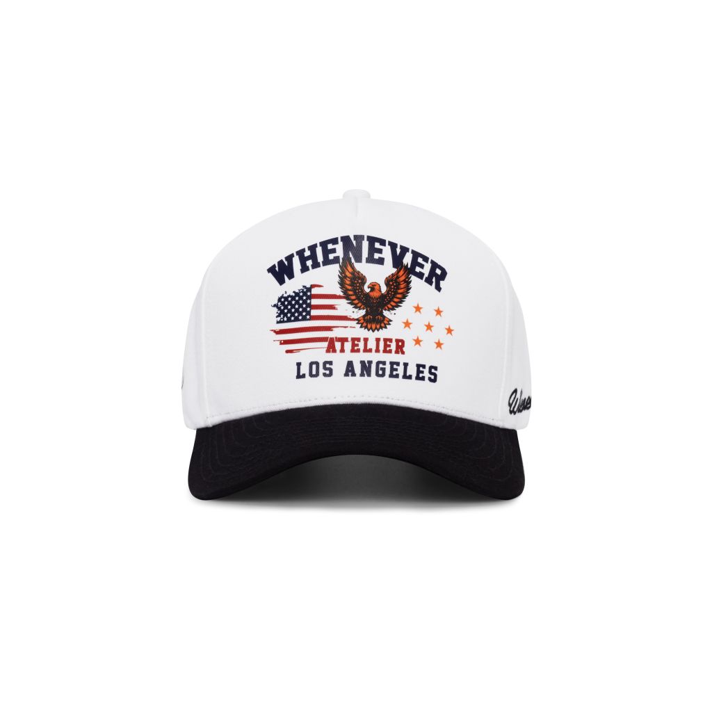 “WHENEVER” LA TRUCKER HAT / WHITE BLACK