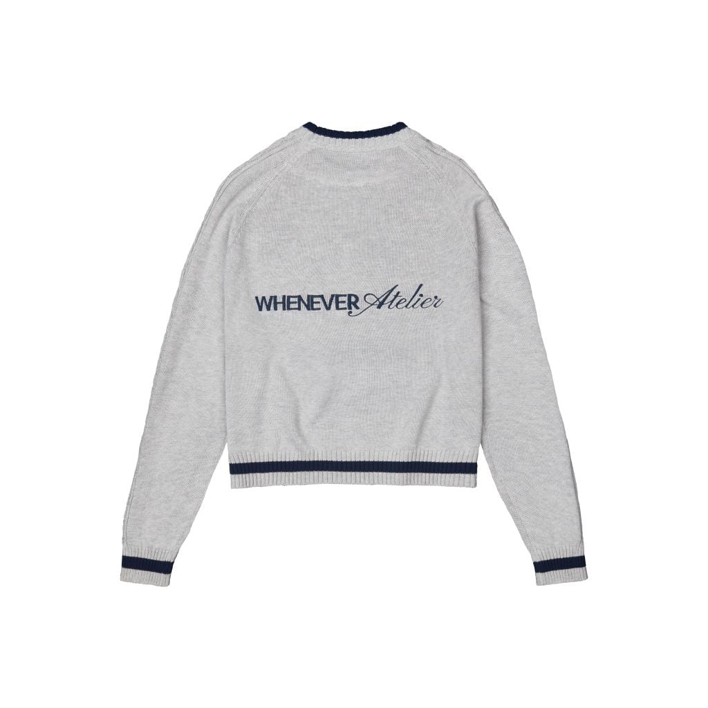 “WHENEVER” KNIT SWEATER / GREY