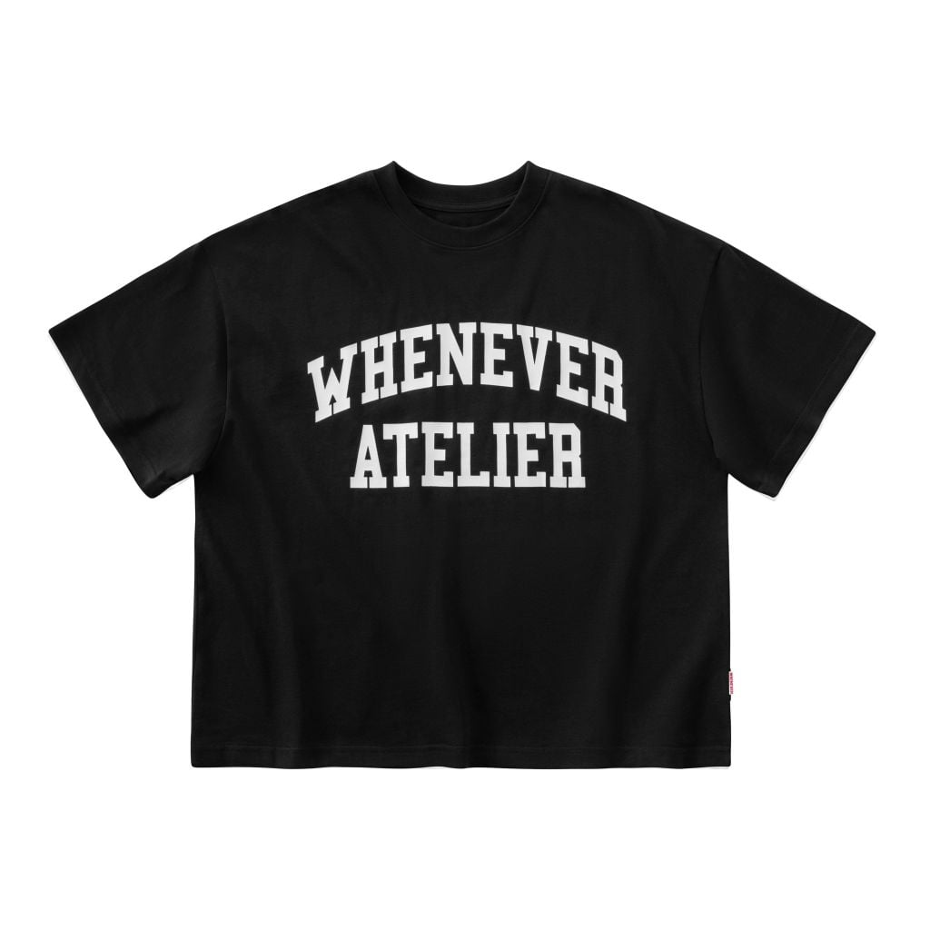“WHENEVER"  BASIC T-SHIRT / BLACK