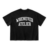 “WHENEVER"  BASIC T-SHIRT / BLACK
