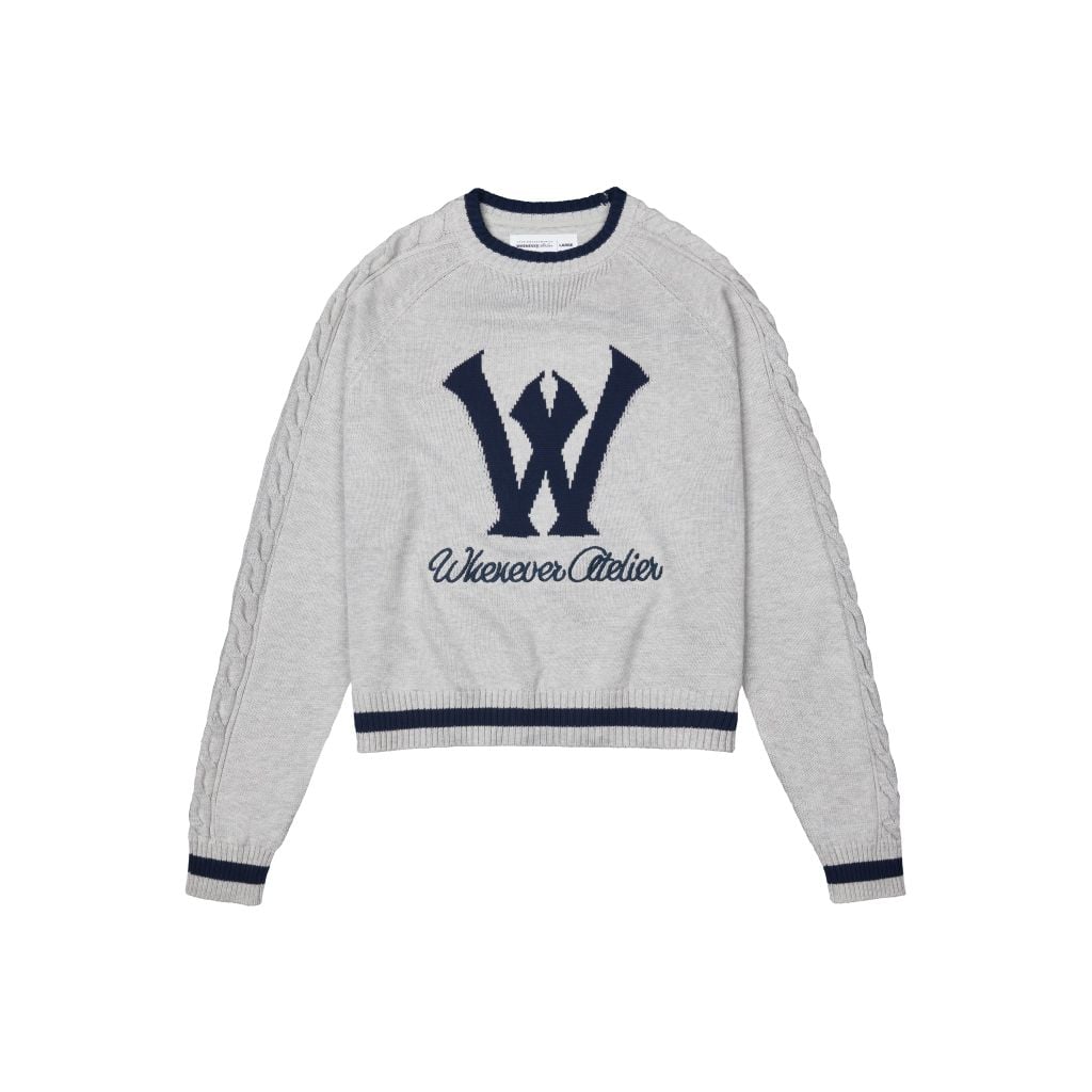 “WHENEVER” KNIT SWEATER / GREY