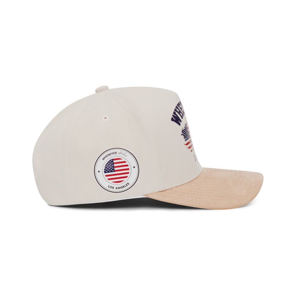 “WHENEVER” LA SUEDE TRUCKER HAT / CREAM