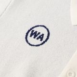 “WHENEVER” NY KNIT POLO SHIRT / WHITE
