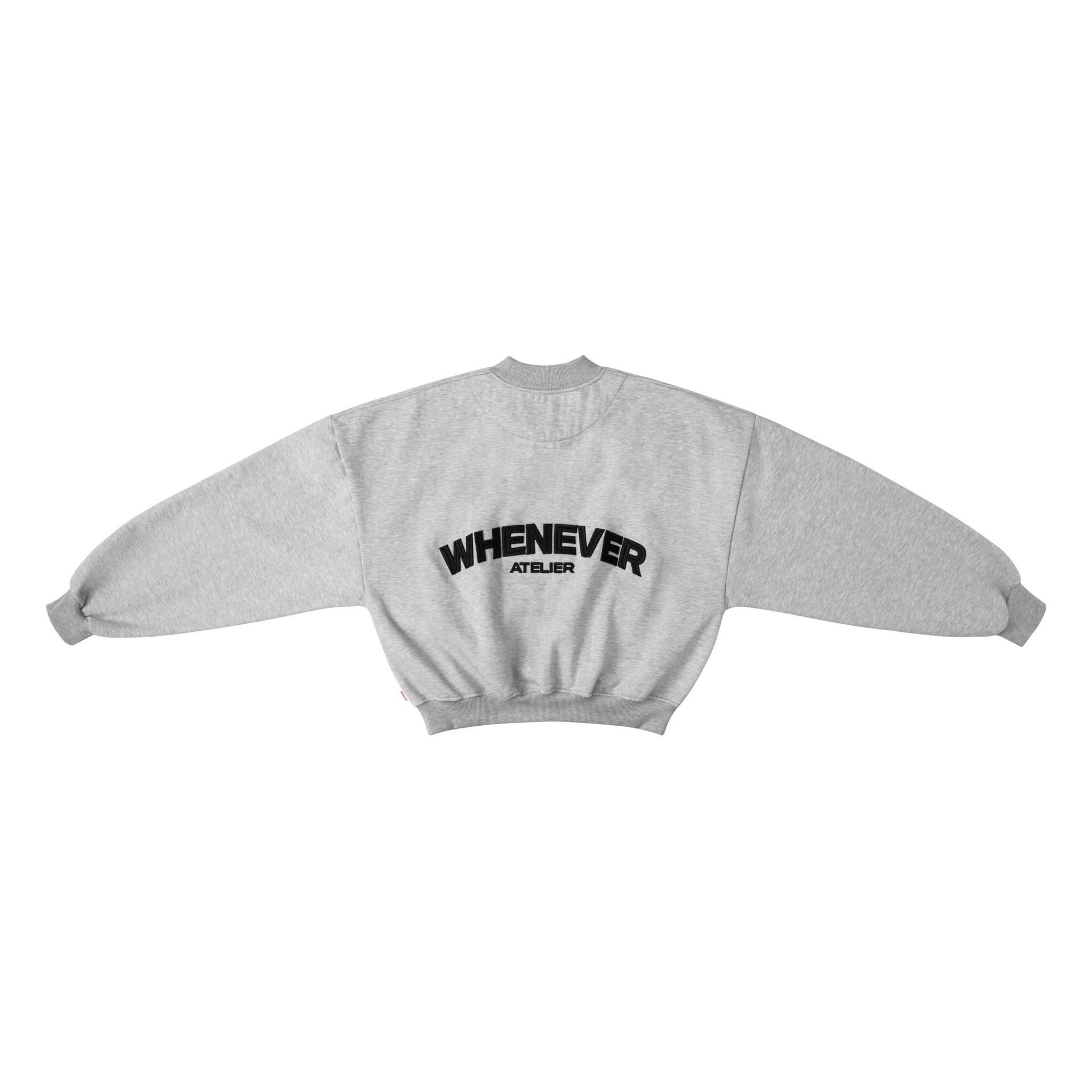 “WHENEVER” BASIC SWEATER / PREMIUM GREY
