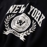 “WHENEVER” NY KNIT POLO SHIRT / BLACK