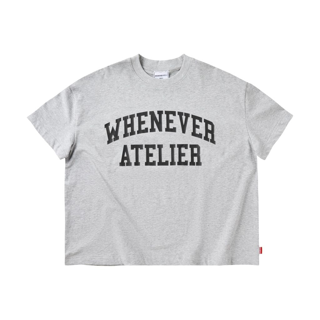 “WHENEVER"  BASIC T-SHIRT / GREY