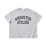 “WHENEVER"  BASIC T-SHIRT / GREY