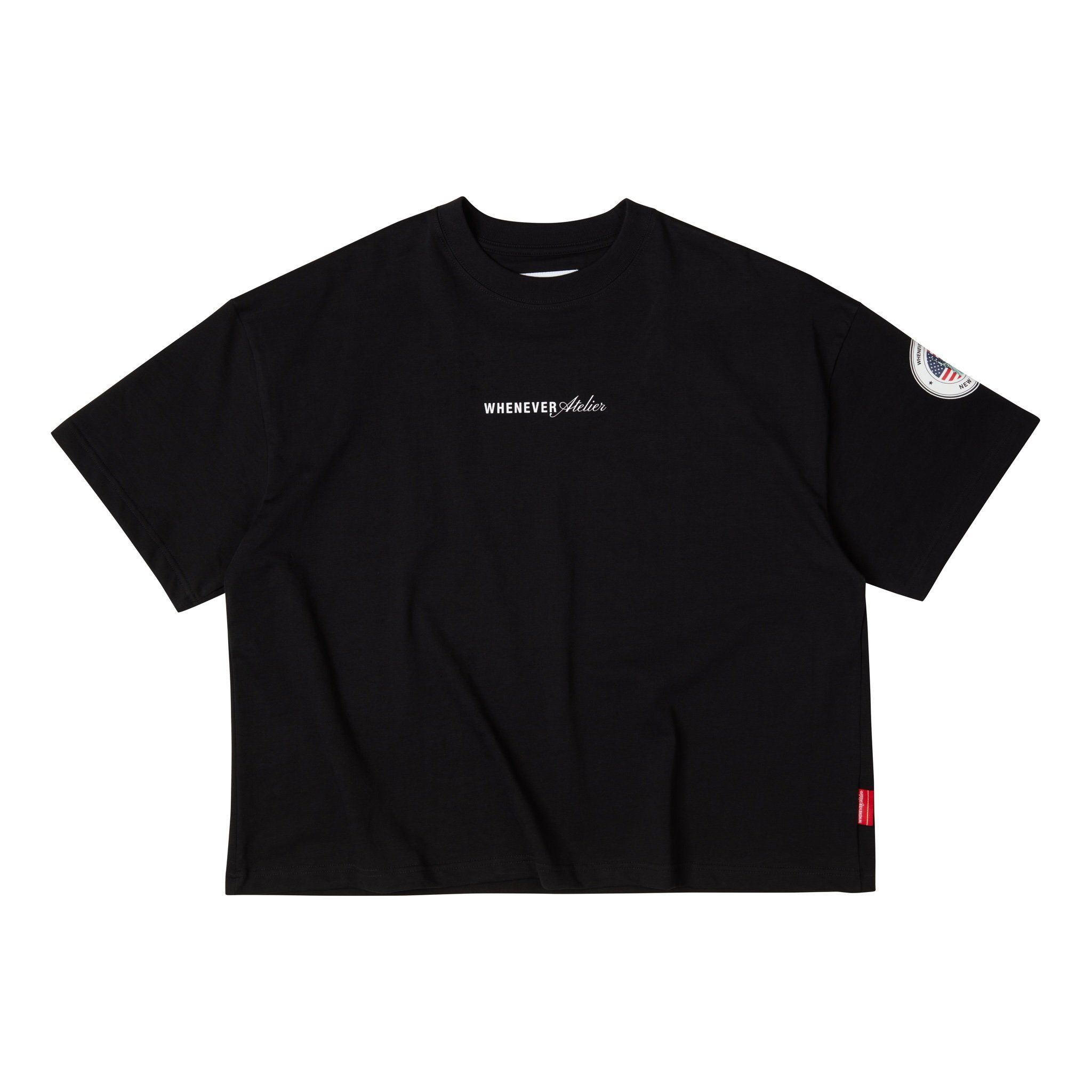 “WHENEVER” NY BASIC T-SHIRT / BLACK