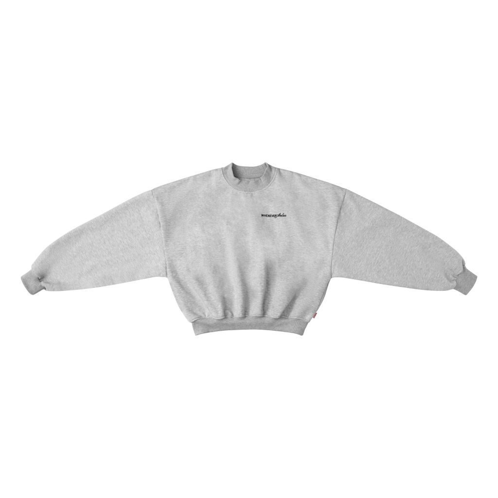 “WHENEVER” BASIC SWEATER / PREMIUM GREY