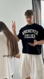 “WHENEVER"  BASIC T-SHIRT / BLACK