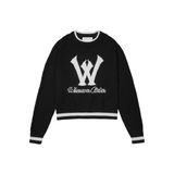 “WHENEVER” KNIT SWEATER / BLACK