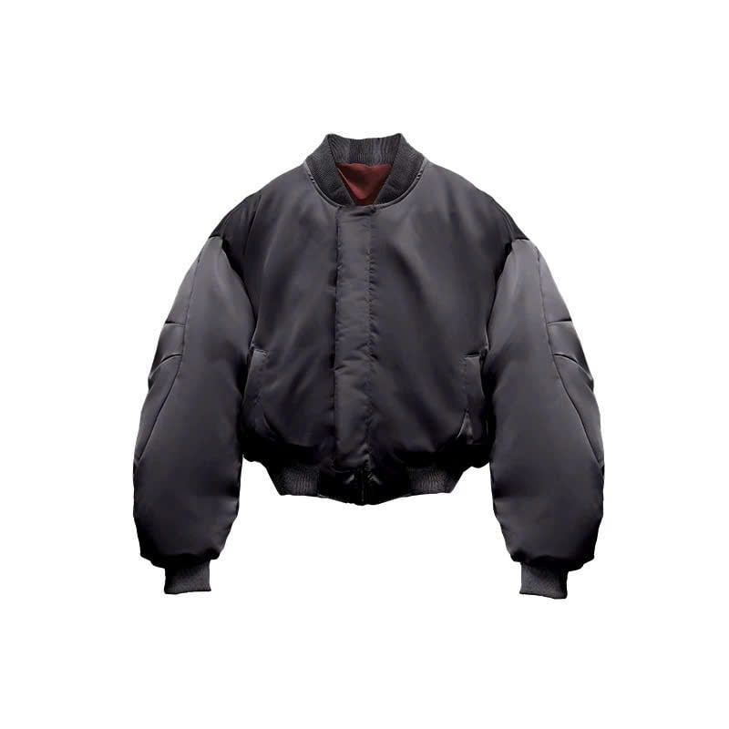  Satin Acetate Bomber Jacket 