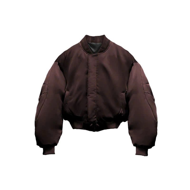  Satin Acetate Bomber Jacket 