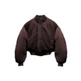  Satin Acetate Bomber Jacket 