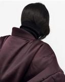  Satin Acetate Bomber Jacket 