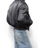  Satin Acetate Bomber Jacket 