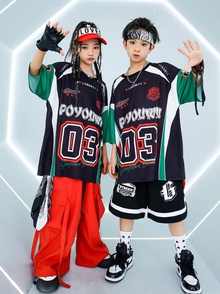 Áo jersey ngắn tay hiphop A33