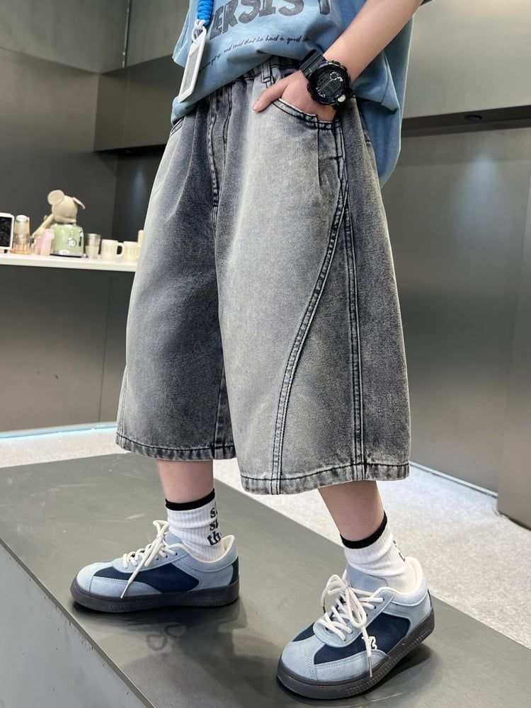 Quần bò ngắn túi thêu Q23