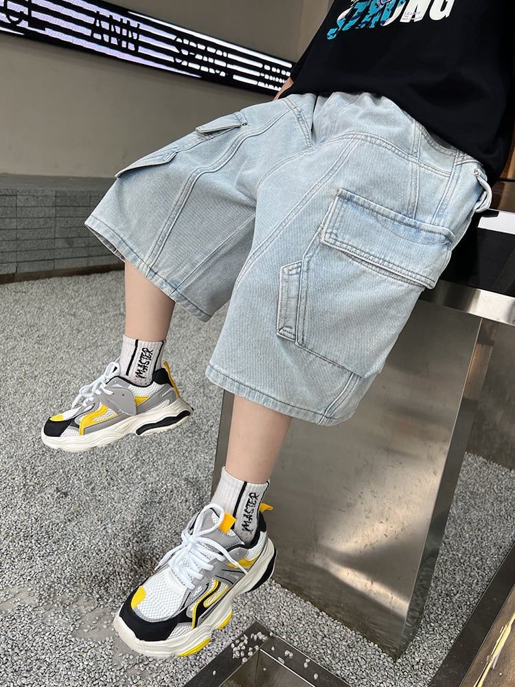 Quần jean ngắn túi hộp Q4