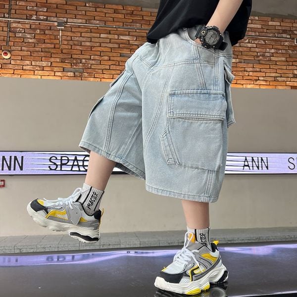 Quần jean ngắn túi hộp Q4