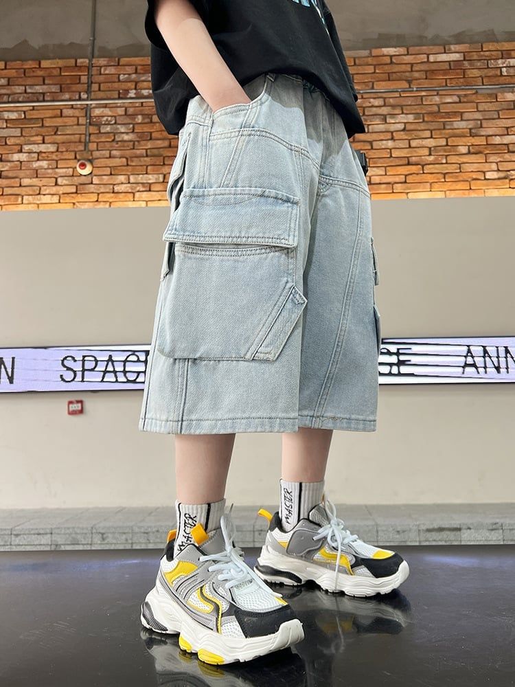 Quần jean ngắn túi hộp Q4