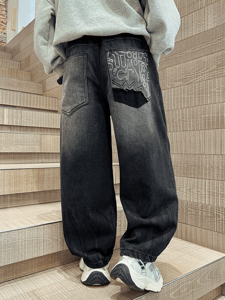 Quần jean dài ống suông QD004